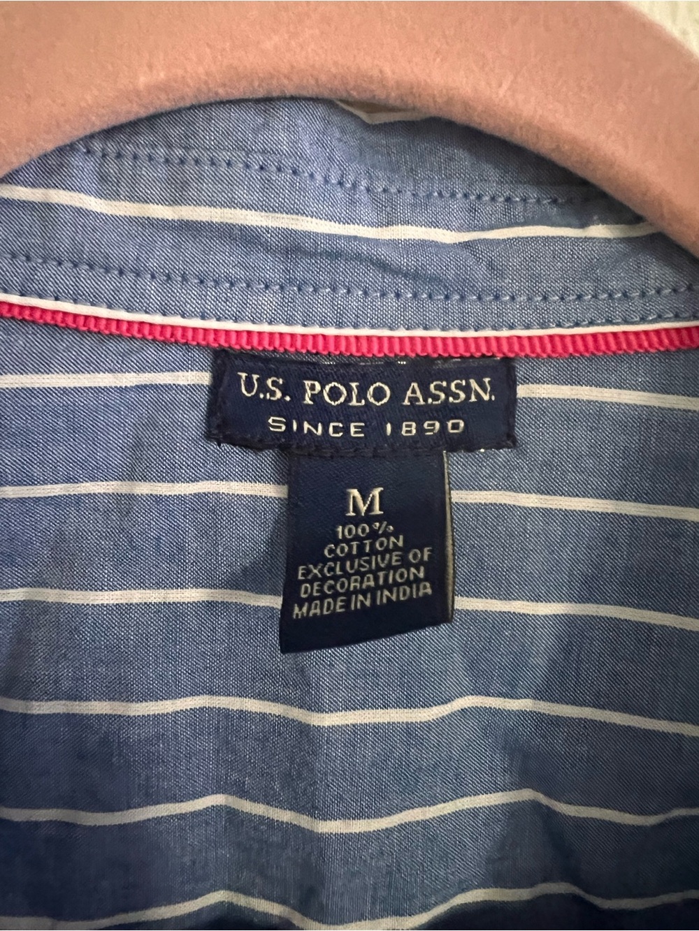 Polo by Ralph Lauren Blue Striped Cotton Button-Down Shirt - Picture 2 of 6